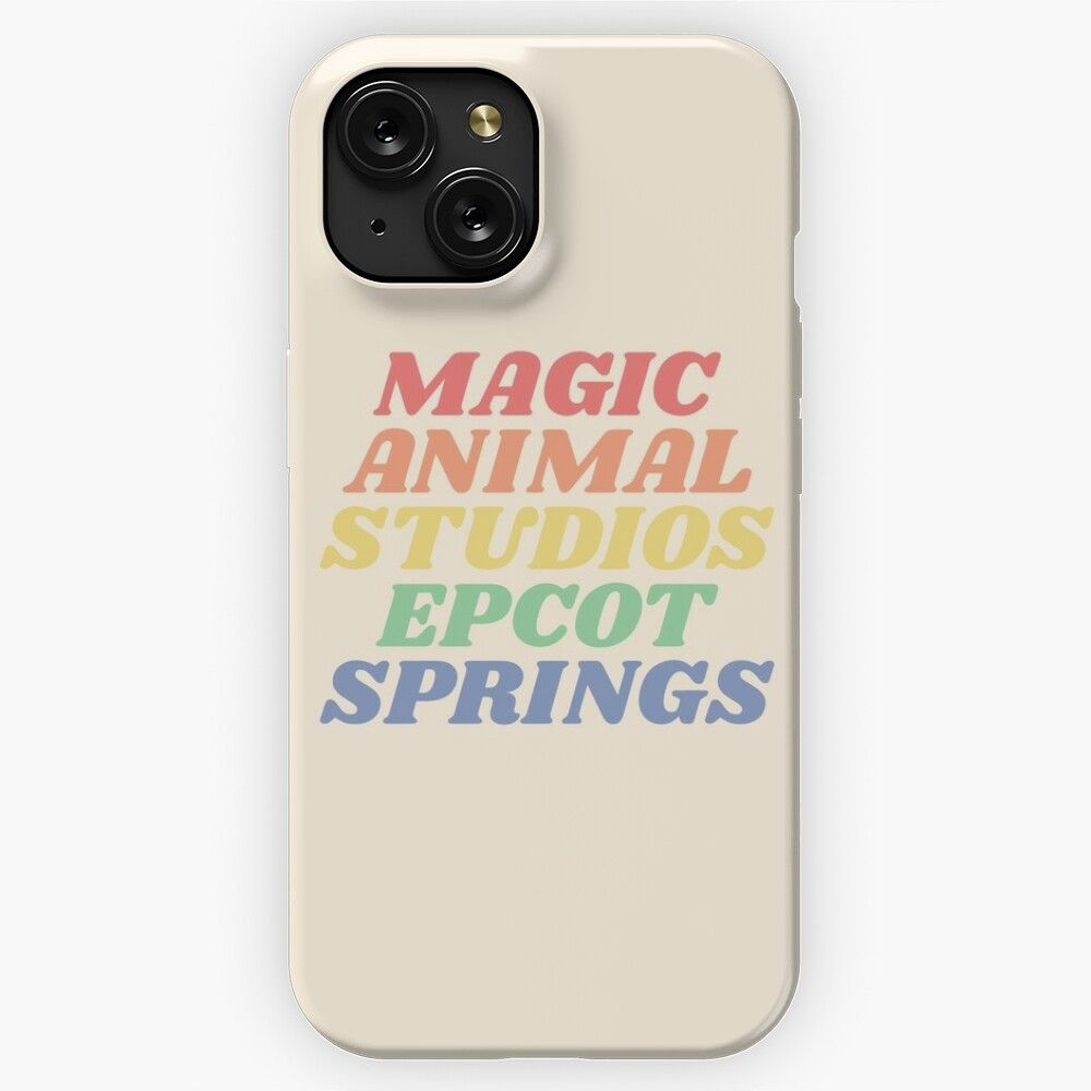 Magic Animal Studios Epcot Springs iPhone 15 Slim Phone Case Cover