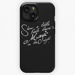 Magic In The Night White Text iPhone 15 Slim Phone Case Cover