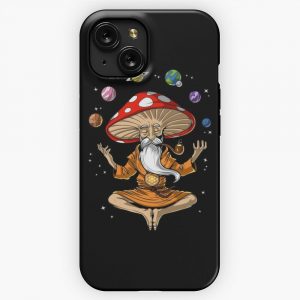 Magic Mushroom Buddha iPhone 15 Slim Phone Case Cover