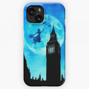 Magical Watercolor Night Mary Poppins iPhone 15 Slim Phone Case Cover