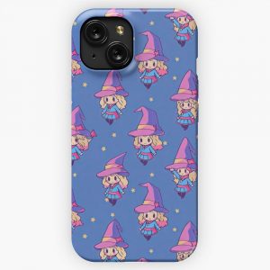 Magician Girl Cute Kawaii Anime Style Pattern 2 iPhone 15 Slim Phone Case Cover