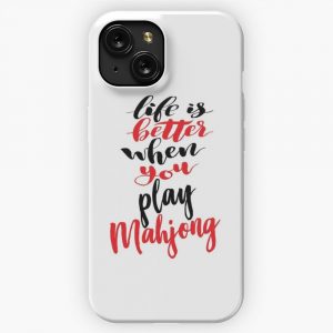 Mahjong Life Is Better When You Play iPhone 15 Slim Phone Case Cover