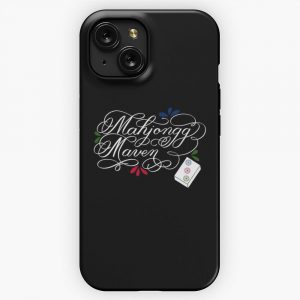 Mahjongg Mahjong Maven Design In Dark Background iPhone 15 Slim Phone Case Cover