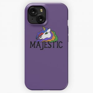 Majestic Unicorn 3 iPhone 15 Slim Phone Case Cover