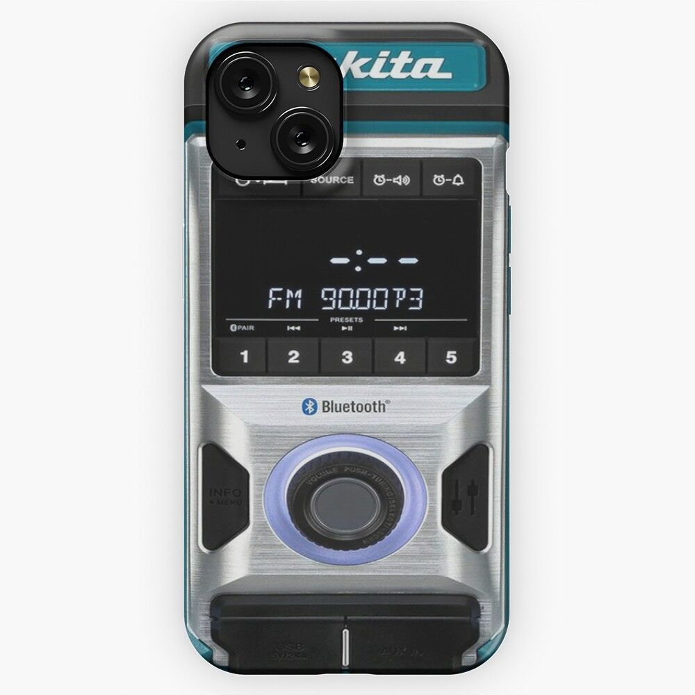 Makita Job Site Radio Bluetooth iPhone 15 Slim Phone Case Cover