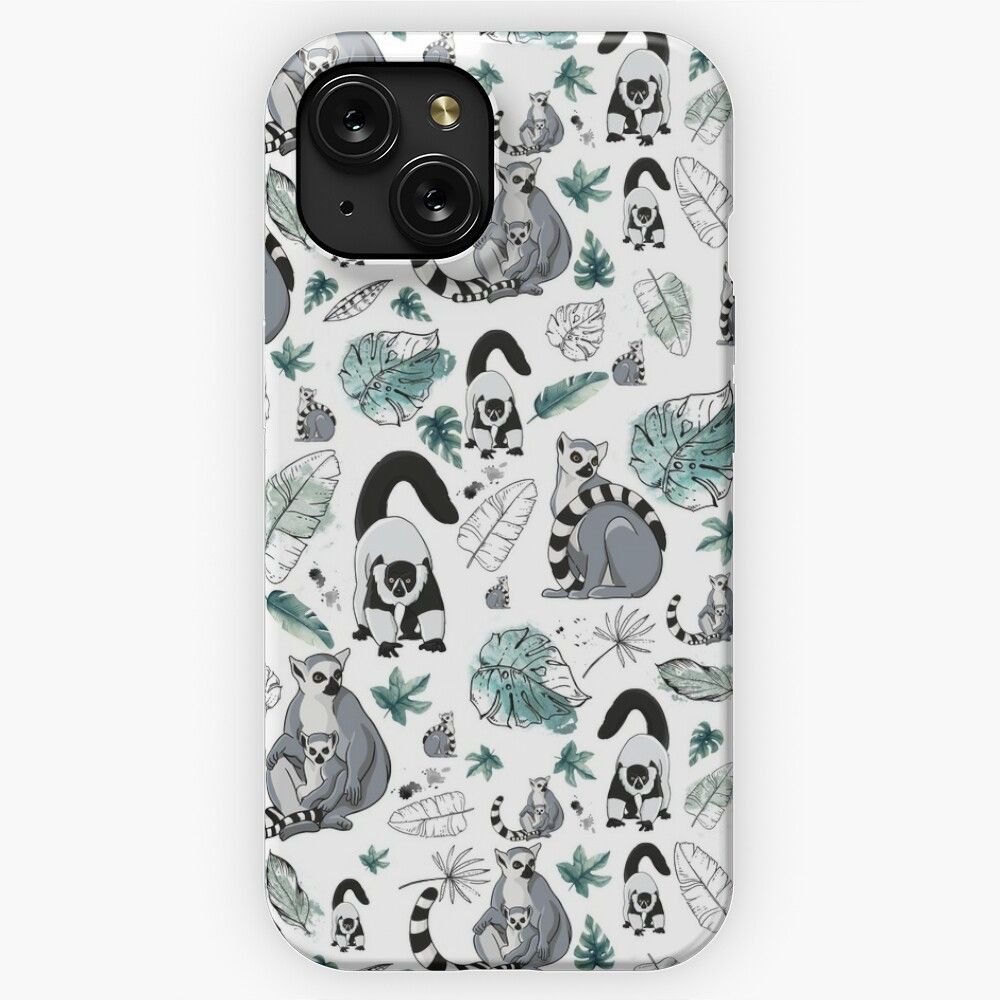 Malagasy Lemurs iPhone 15 Slim Phone Case Cover