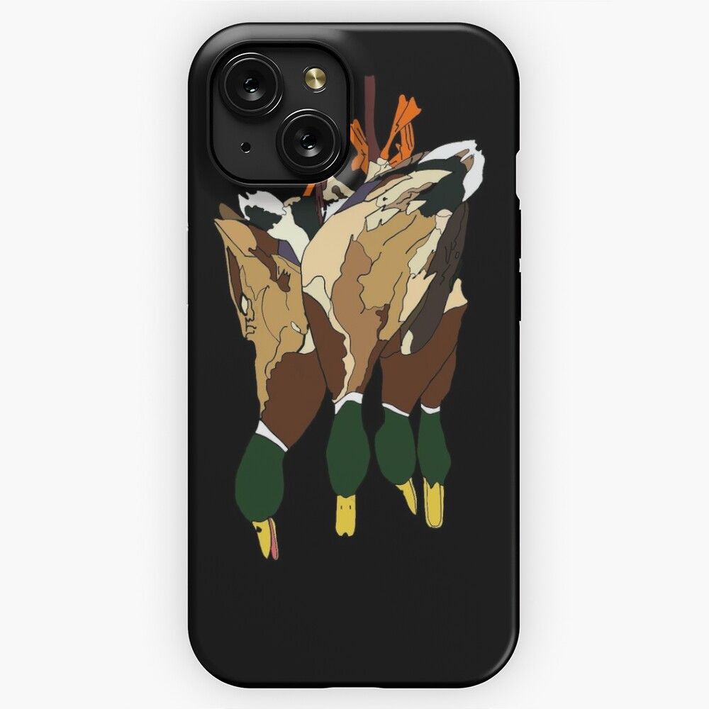 Mallard Ducks Hanging From Lanyard iPhone 15 Slim Phone Case Cover