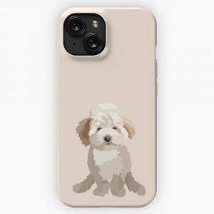 Maltipoo Thunder Dog Portrait Digital Illustration iPhone 15 Slim Phone Case Cover