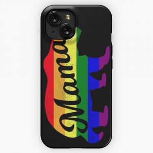 Mama Legendary Animals Grizzly Bear Lgbt Pride iPhone 15 Slim Phone Case Cover