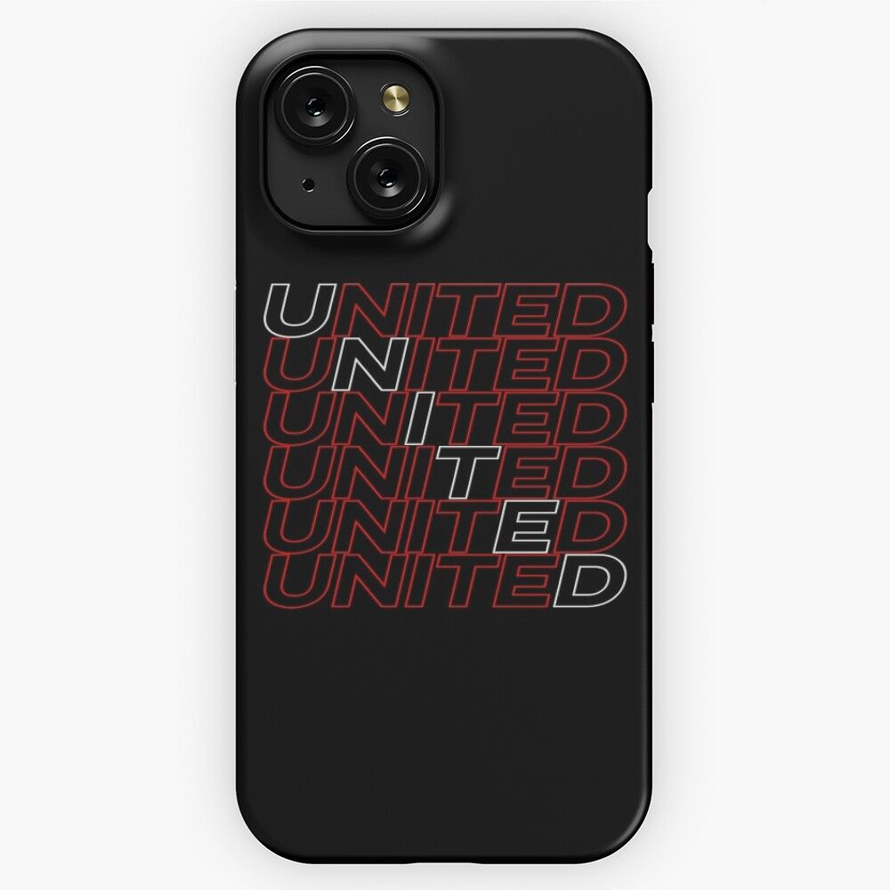 Manchester United Man United 2020 Black iPhone 15 Slim Phone Case Cover