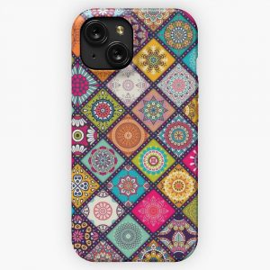 Mandala Hippie Bohemian Boho Ethnic Pattern Novelty Print iPhone 15 Slim Phone Case Cover