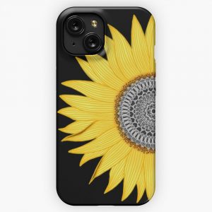 Mandala Sunflower iPhone 15 Slim Phone Case Cover