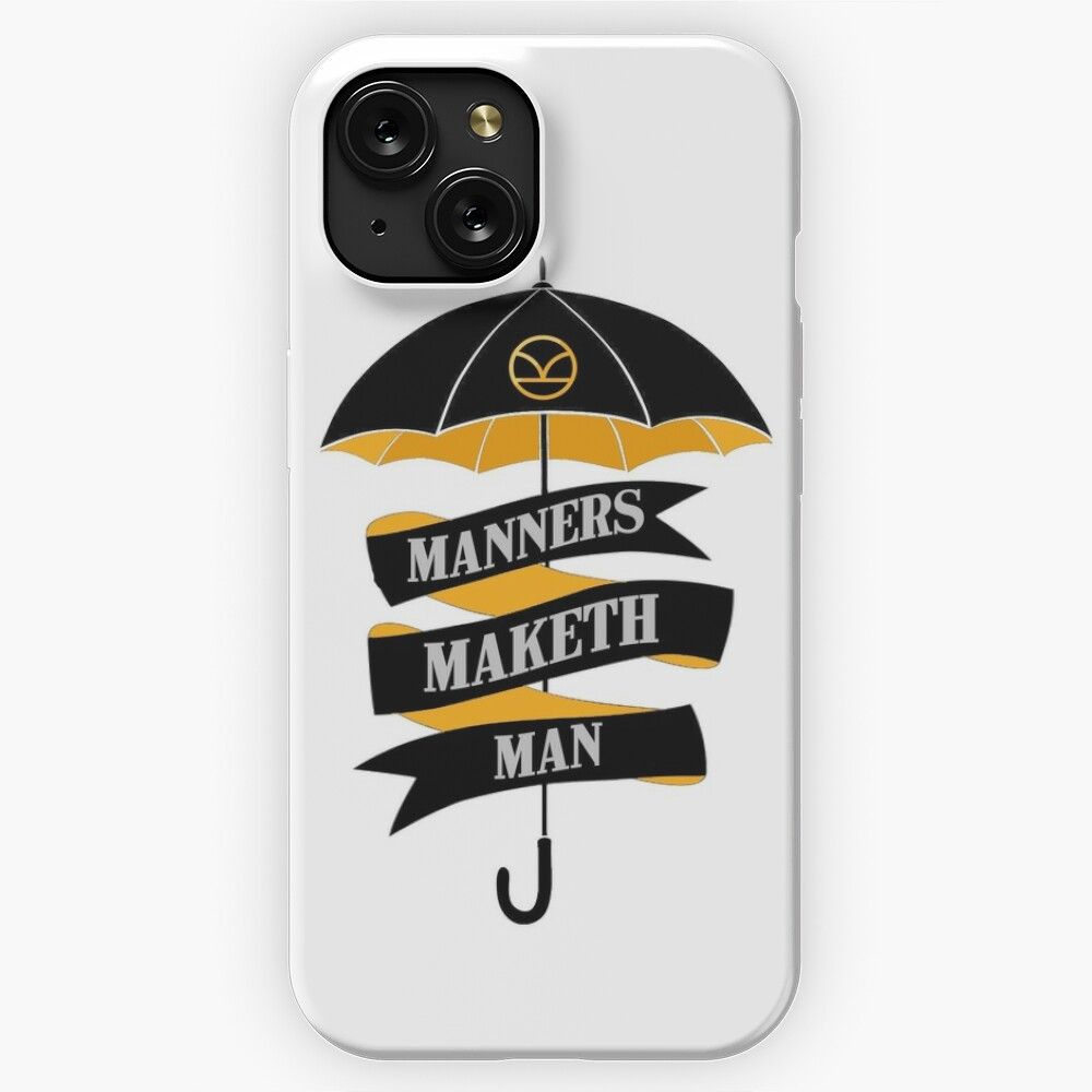Manners Maketh Man iPhone 15 Slim Phone Case Cover