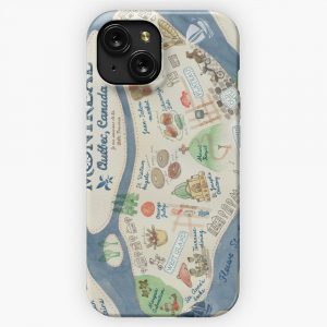 Map Of Montreal Canada iPhone 15 Slim Phone Case Cover