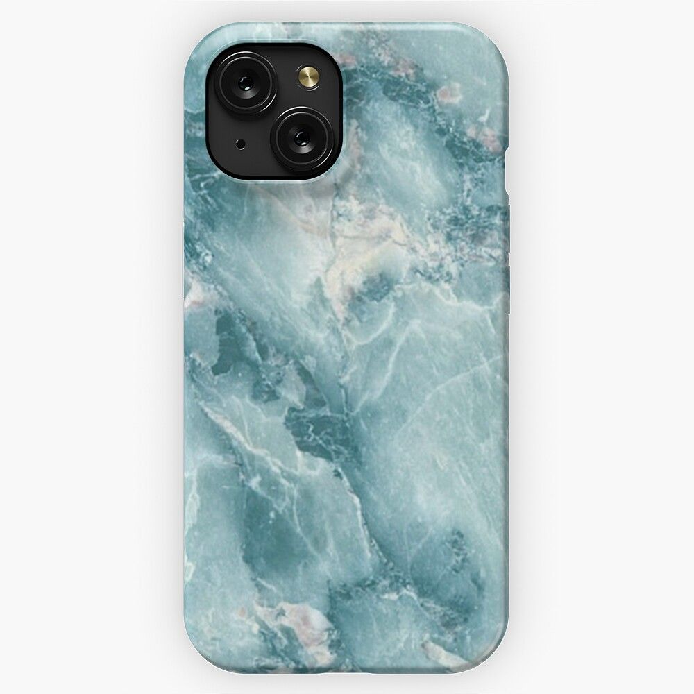 Marble Blue iPhone 15 Slim Phone Case Cover