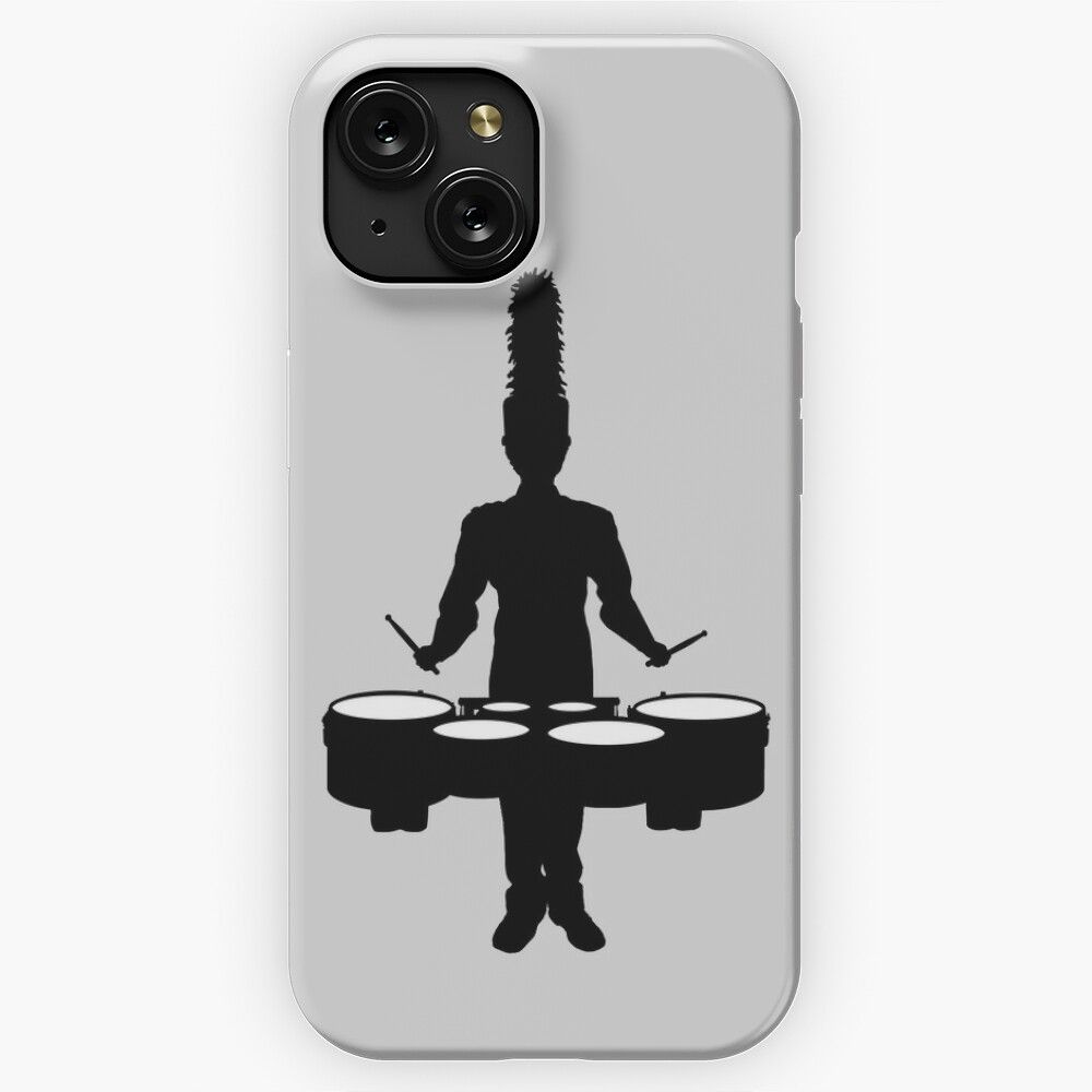 Marching Band Tenor Drummer iPhone 15 Slim Phone Case Cover