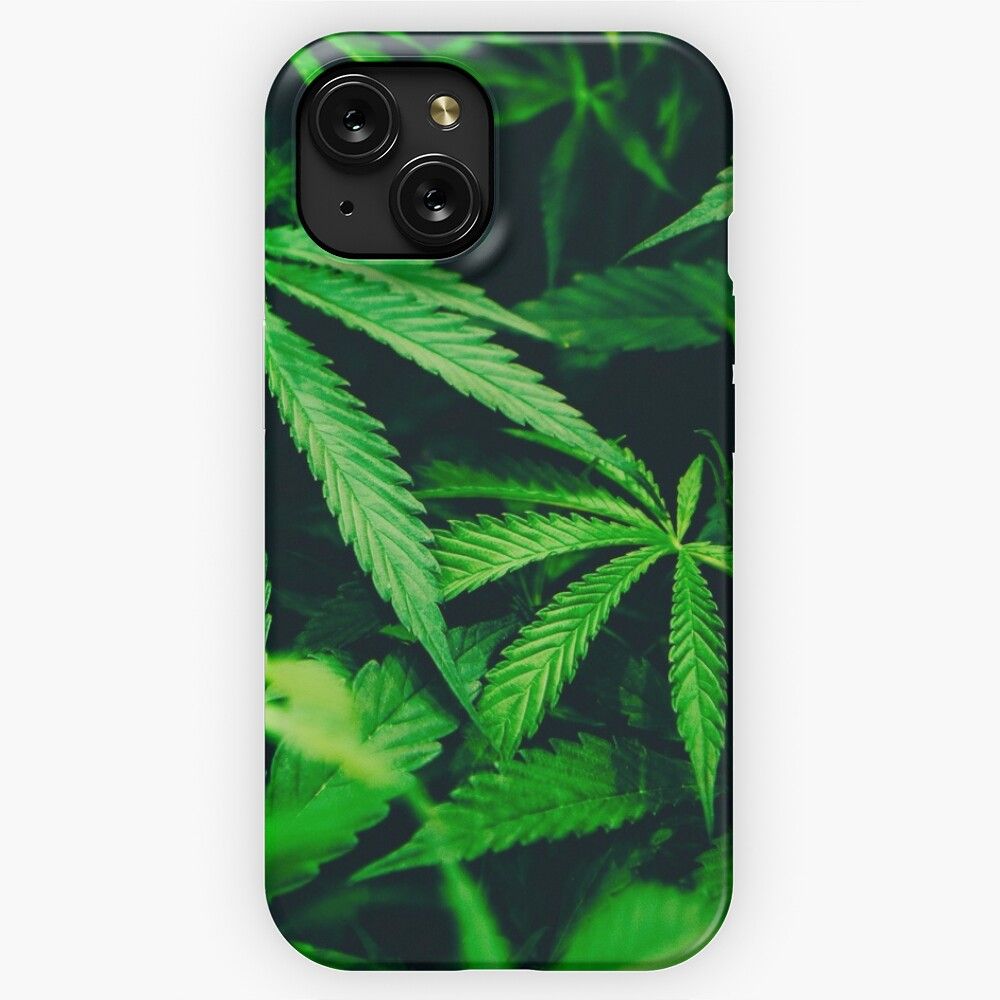 Marijuana Leaf iPhone 15 Slim Phone Case Cover