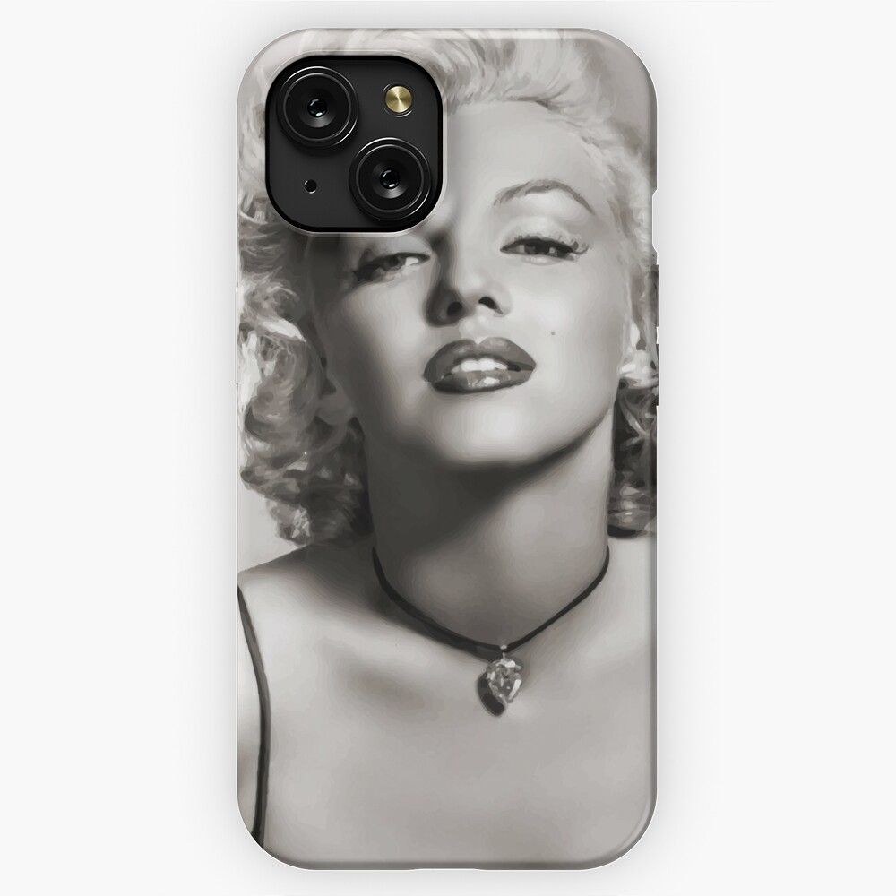Marilyn M Digitally Enhanced Photo iPhone 15 Slim Phone Case Cover