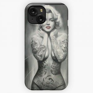 Marilyn Monroe As The Tattooed Lady Print iPhone 15 Slim Phone Case Cover