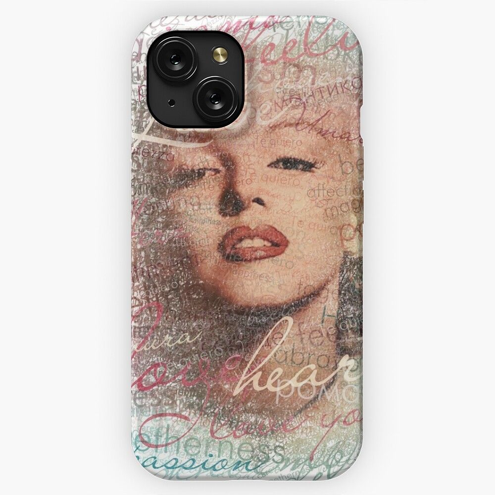 Marilyn Monroe Words D46 iPhone 15 Slim Phone Case Cover