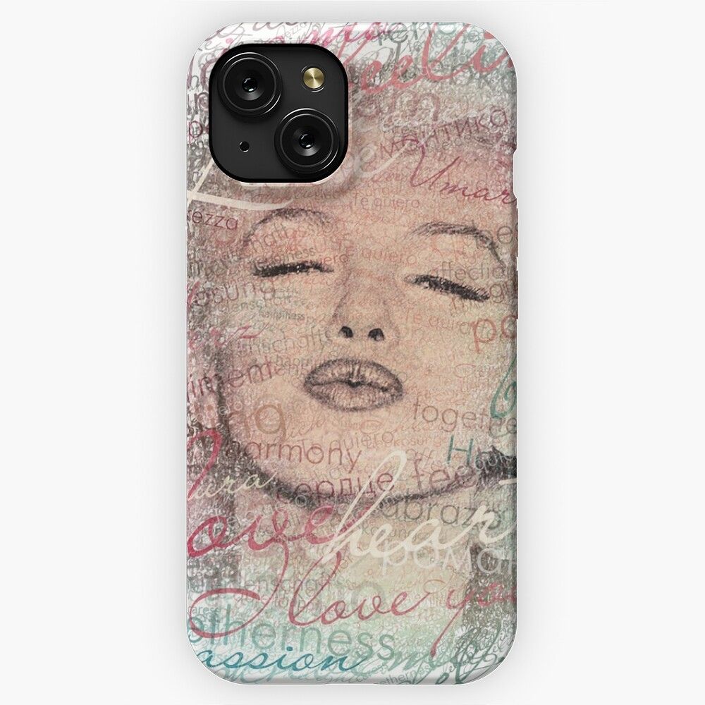 Marilyn Monroe Words D60 iPhone 15 Slim Phone Case Cover