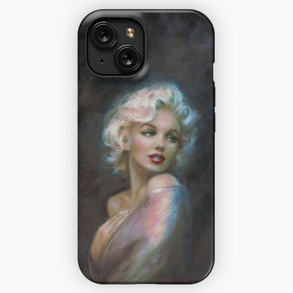Marilyn Ww Blue Dark iPhone 15 Slim Phone Case Cover