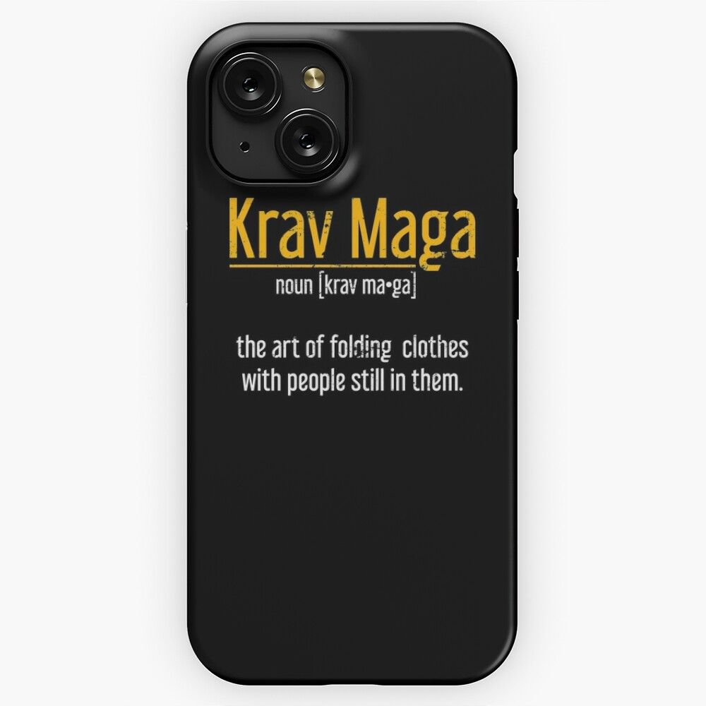 Martial Artist Gift Krav Maga iPhone 15 Slim Phone Case Cover