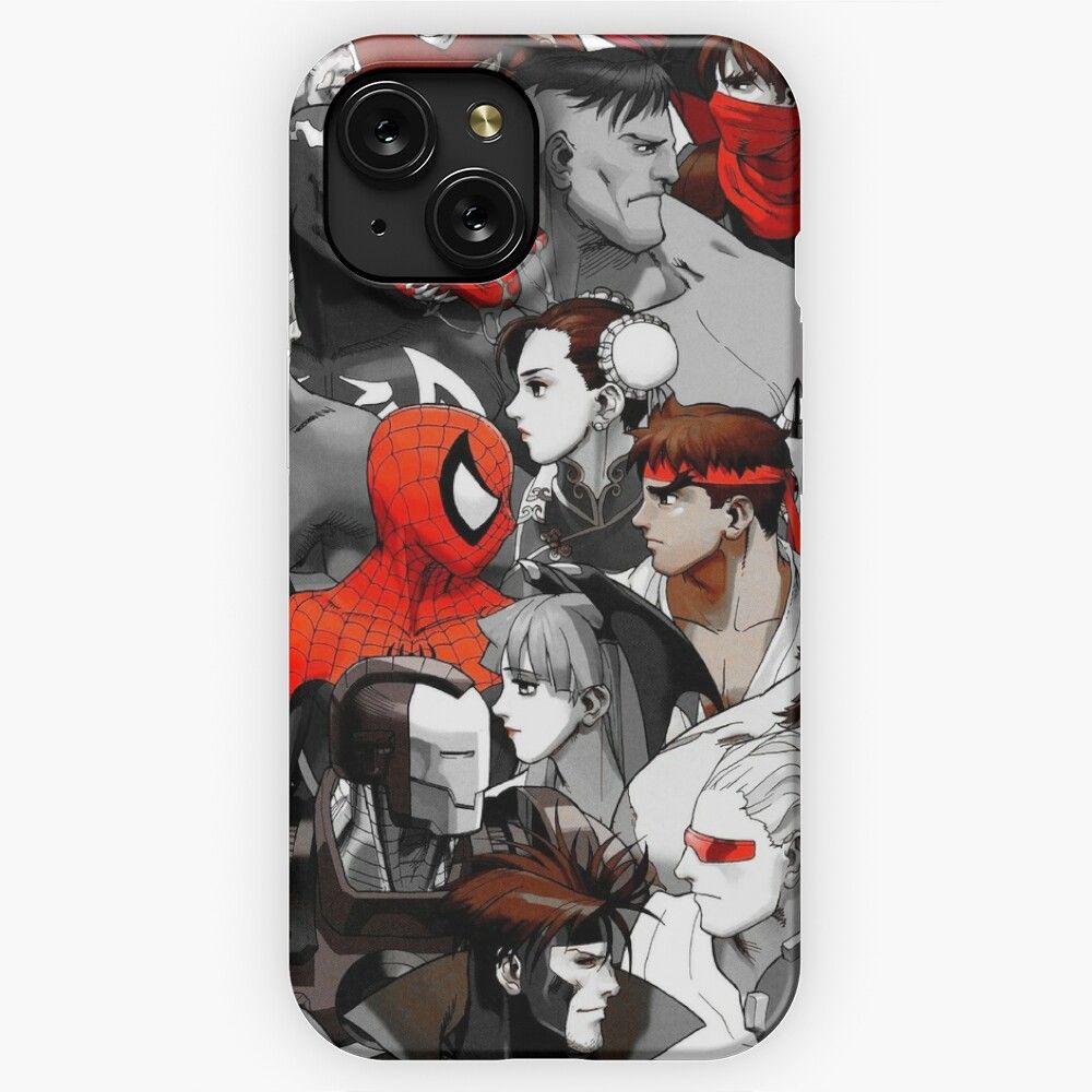 Marvel Vs Capcom Red iPhone 15 Slim Phone Case Cover