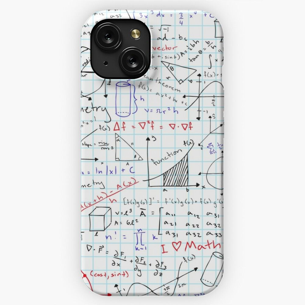 Math Homework iPhone 15 Slim Phone Case Cover