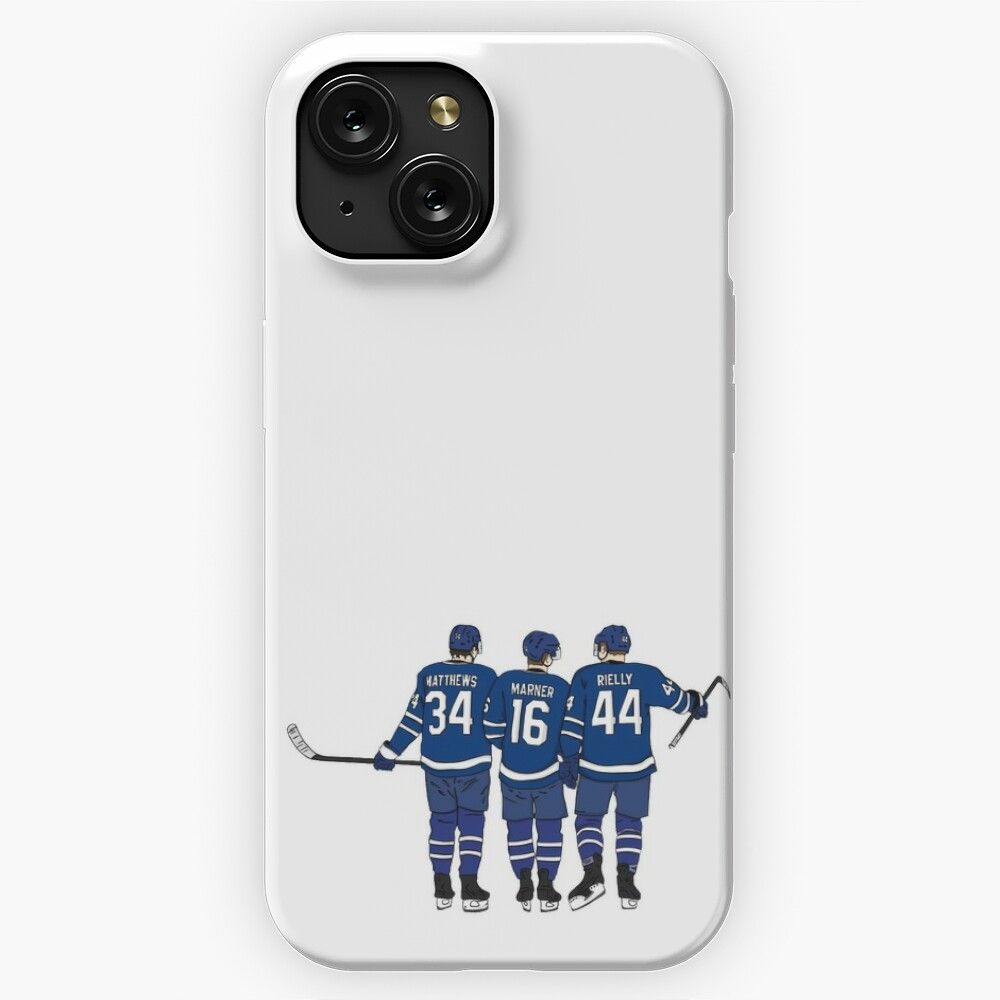 Matthews Marner Rielly Maple Leafs iPhone 15 Slim Phone Case Cover