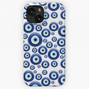 Mediterranean Evil Eye Protection iPhone 15 Slim Phone Case Cover