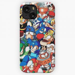 Mega Man 1 2 And 3 Robot Masters iPhone 15 Slim Phone Case Cover