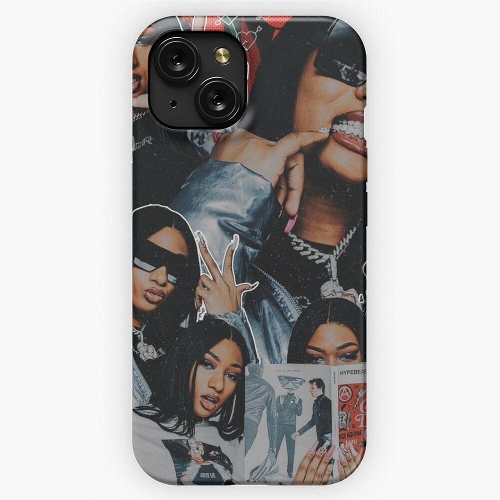 Megan Thee Stallion Collage Multiple Products iPhone 15 Slim Phone Case Cover