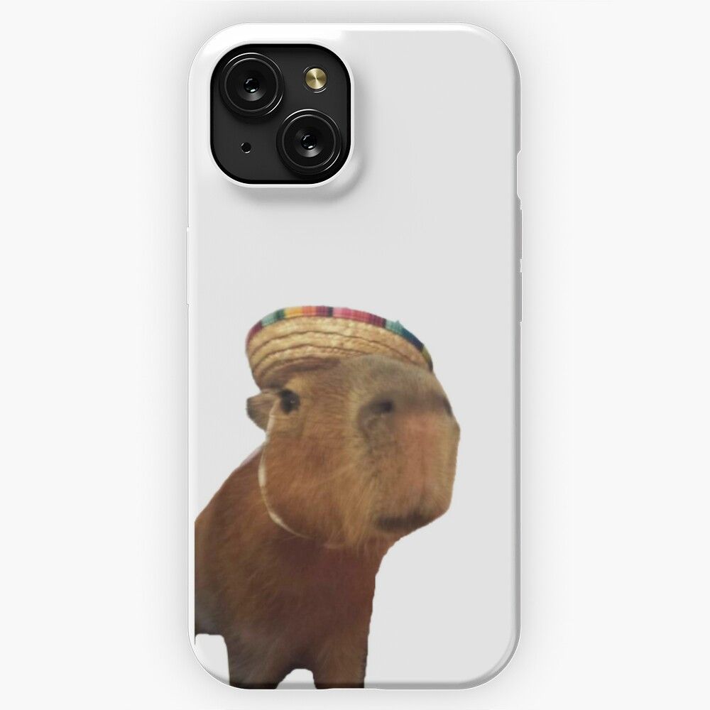 Meme Funny Mexican Capybara iPhone 15 Slim Phone Case Cover