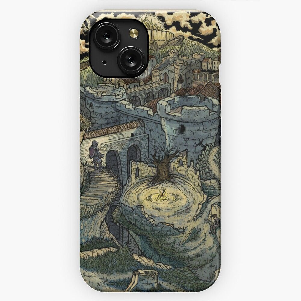 Memories Of A Distant Land Color Canvas Version iPhone 15 Slim Phone Case Cover