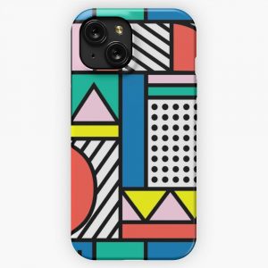 Memphis Color Block iPhone 15 Slim Phone Case Cover