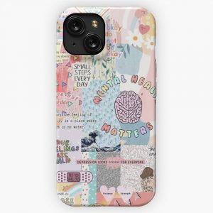 Mental Health Matters Collage iPhone 15 Slim Phone Case Cover