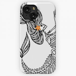 Mermaid Skeleton Mermaid Skeleton Costume Halloween Essential iPhone 15 Slim Phone Case Cover