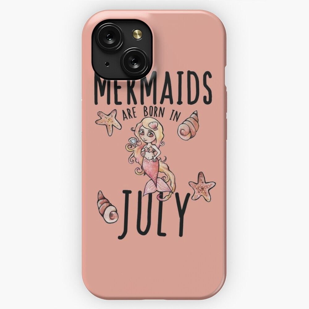Mermaids Are Born In July iPhone 15 Slim Phone Case Cover