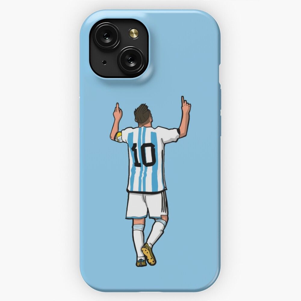 Messi The Goat Illustration iPhone 15 Slim Phone Case Cover
