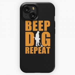 Metal Detecting Tshirt Metal Detecting Relic Hunter Gift Idea Beep Dig Repeat iPhone 15 Slim Phone Case Cover