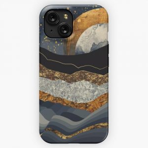 Metallic Mountains iPhone 15 Slim Phone Case Cover