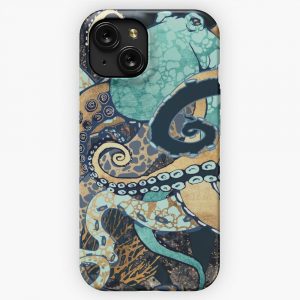 Metallic Octopus Ii iPhone 15 Slim Phone Case Cover