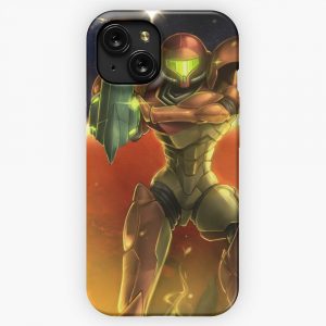 Metroid 30Th Anniversary Samus Aran iPhone 15 Slim Phone Case Cover