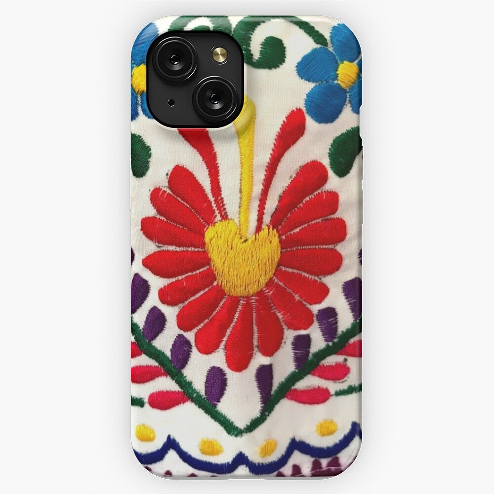 Mexican Flowers iPhone 15 Slim Phone Case Cover