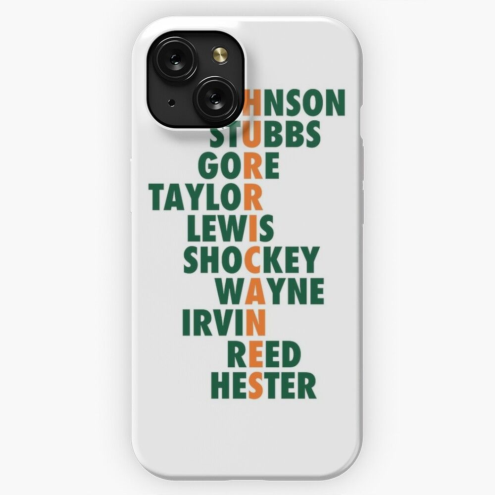 Miami Hurricanes Acrostic iPhone 15 Slim Phone Case Cover