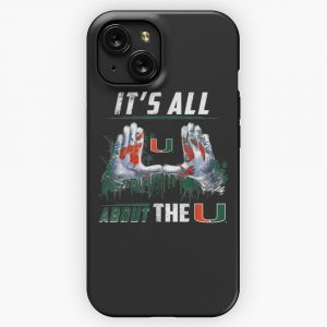 Miami Hurricanes All About The U Apparel 2 iPhone 15 Slim Phone Case Cover