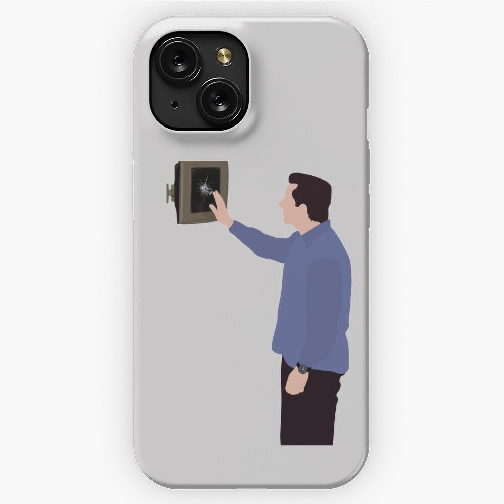 Michael Scott And His 200 Plasma Screen Tv iPhone 15 Slim Phone Case Cover