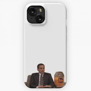 Michael Scott Cheesy Poofs iPhone 15 Slim Phone Case Cover
