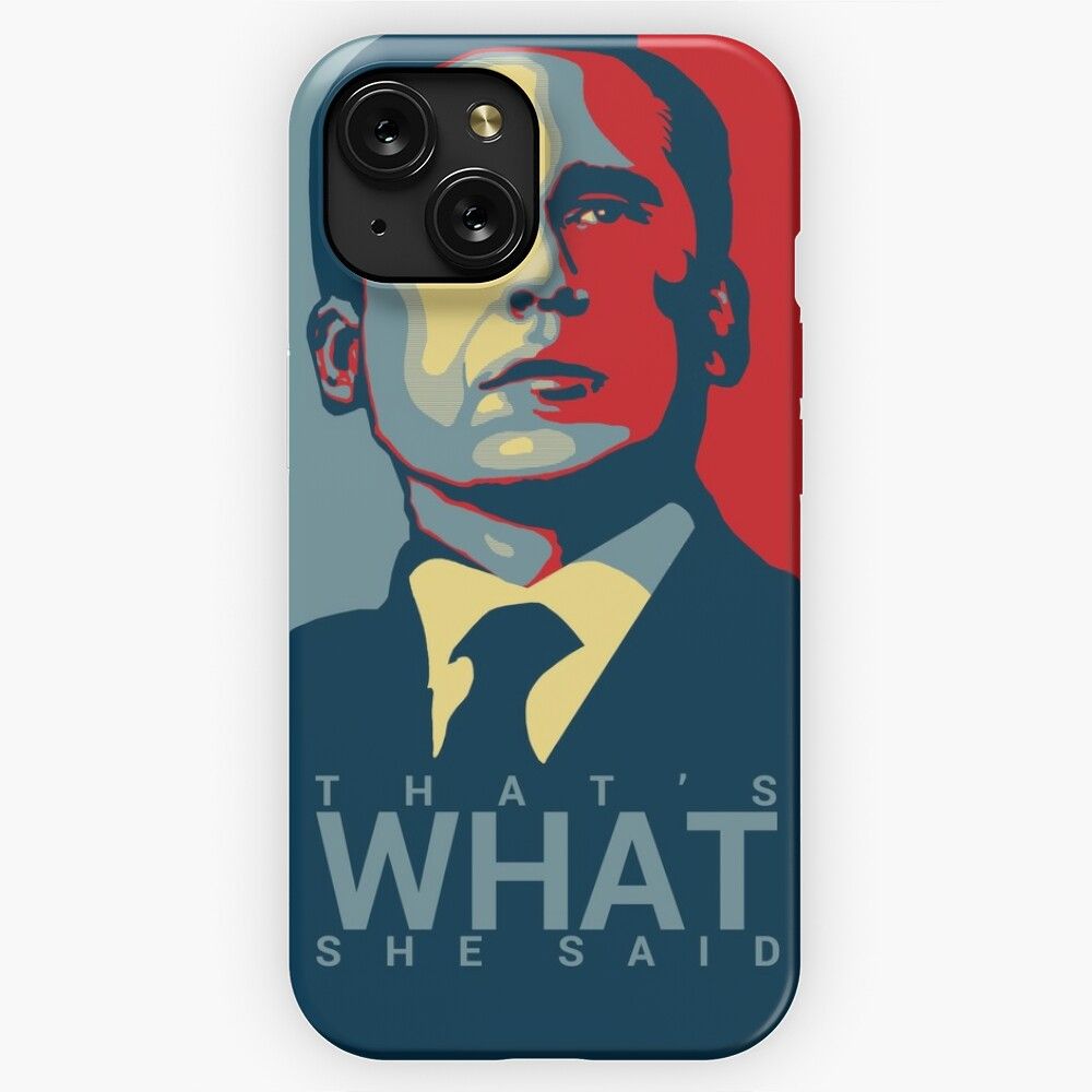 Michael Scott Thats What She Said iPhone 15 Slim Phone Case Cover